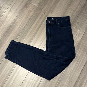 Gap 32 regular skinny dark denim jeans